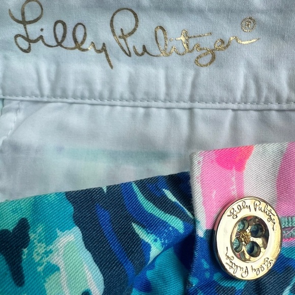Lilly Pulitzer The Callahan 5” Inseam Blue Shorts - Picture 3 of 6